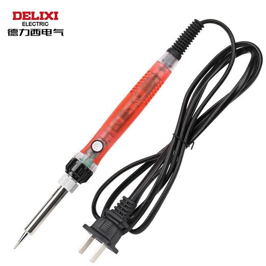 Delixi electric soldering iron soldering mini household soldering constant temperature adjustable temperature electric soldering iron solder absorber semi-metal