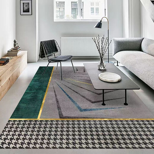 Xuxian light luxury living room carpet floor mat coffee table mat bedroom living room carpet home entrance anti-slip mat large area carpet light luxury-01 100*200 cm