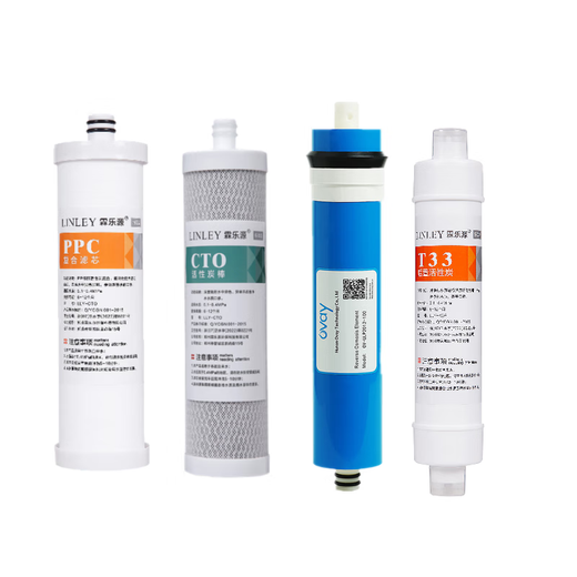 Linleyuan für Qinyuan Wasserreiniger Filterelement KRT2800/3820/3800/3890PPC Composite Filter Element RO Umgekehrte Osmose PPC -Verbundfilterelement + CTO -Kohlenstoffstab + T33