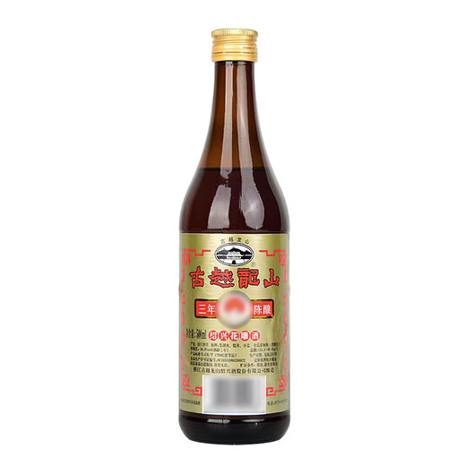 Guyue Longshan Caibao Huadiao Three Years Semi-Dry Shaoxing Rice Wine 500ml Single Bottle