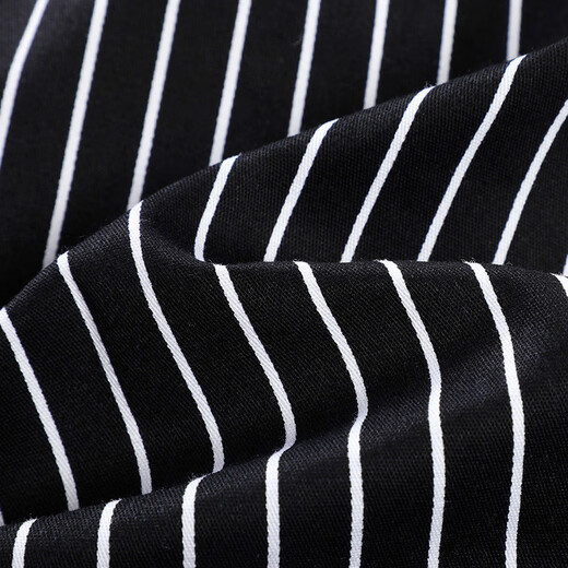 Camisa Woodpecker (TUCANO) para hombre, camisa con solapa informal de negocios para las cuatro estaciones, camisa a rayas, tops versátiles, rayas blancas y negras para hombre 2XL