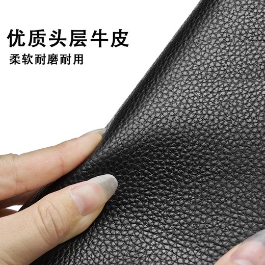 Plaston Paul Herren Brieftasche Langes High-End-echtes Leder großer Kapazität Kupplungsbeutel Mehrfach Kartenkartenbeutel ID Ordner Vatertag Geschenk Schwarzes Litschi Muster