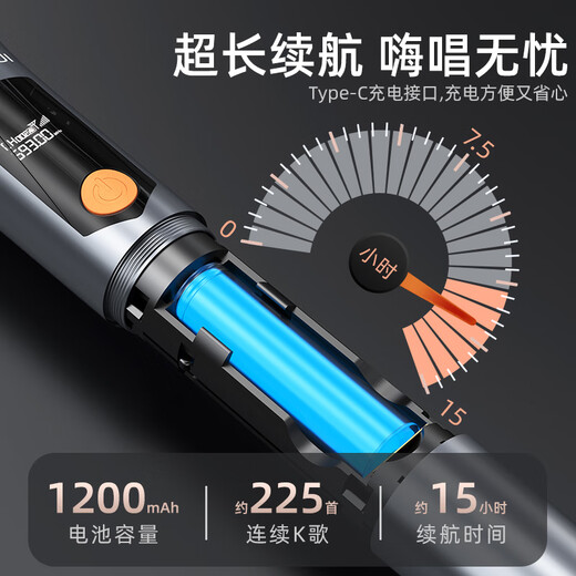 SANSUI wireless microphone, universal, professional-grade U-segment karaoke, dedicated conference host, live broadcast karaoke, outdoor square dance, handheld portable performance home ktv singing rechargeable microphone, professional version single microphone, performance-grade microphone, one-to-one, true U-segment wireless charging