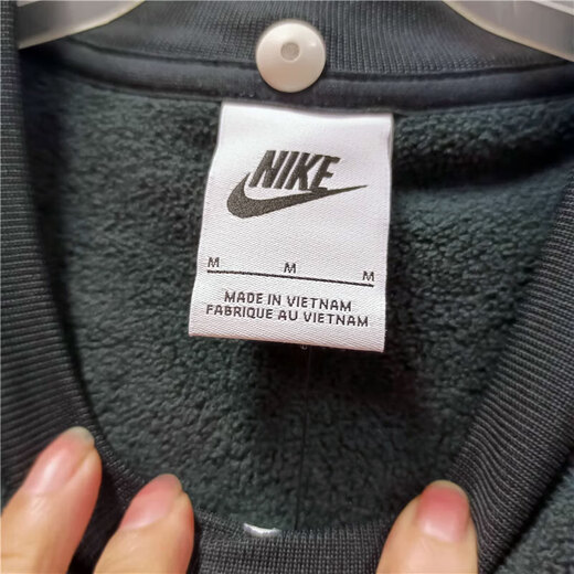 Nike sweatshirt jacket men's winter new fleece sportswear warm casual round neck pullover top DD4855-010/black/inner fleece 2XL/suggested 180-190Jin[Jin equals 0.5 kg]