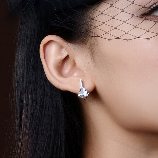 Haikai earrings for women, aquamarine earrings, luxury jewelry, Valentine’s Day, birthday gift for wife, girlfriend, aquamarine earrings (1.76 carats/flawless selection)