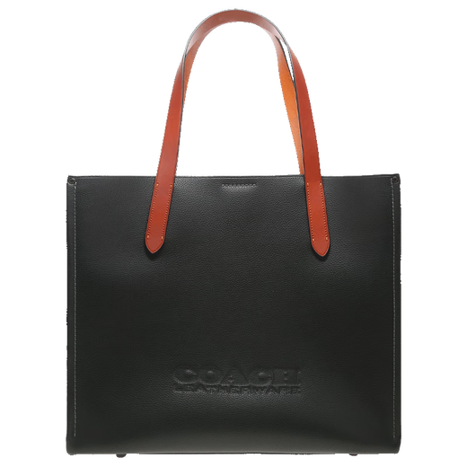 COACH Men's classic versatile one-shoulder tote bag Black CH756BLK
