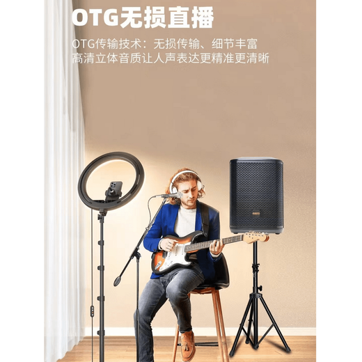 Malata Audio Xingyao series new outdoor karaoke musical instrument playing and singing live karaoke sound card amplifier all-in-one high-power singing portable guitar saxophone electric blowpipe speaker flagship model 160W 8 inches M+9570 #75