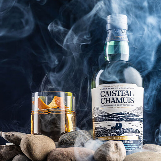 Caisteal Chamuis [Importado de la botella original] British Mosbon Peat Malt Whisky Wine Ghost Castle Bourbon Barrel Whisky 700ml