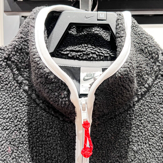 耐克（NIKE）外套男装2025夏季新款运动服摇粒绒保暖立领夹克 FZ6194-010黑色新年款 L