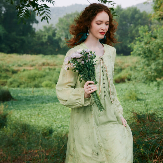 Wancaoyi 2025 spring new fashion suit H21451411 light green S