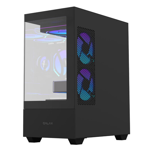 GALAXY Phantom MINI sea view room gaming computer case black (column-free full view version/three-sided quick release/M-ATX/compatible with 240 water cooling/graphics card length limited to 350mm/)