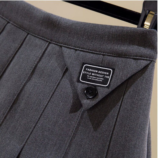 Mumuwu (mumuwu) girls pleated skirt JK skirt western style 2025 new spring, summer, autumn and winter college style children's aA-line skirt trendy black skirt suit fabric size 160 recommended height 150cm