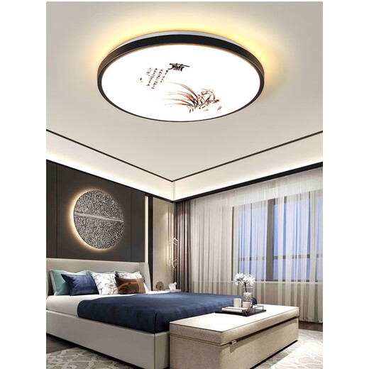 Weihuo new Chinese style LED ceiling lamp round bedroom lamp modern simple living room lamp room corridor balcony aisle lamp plum 27cm high light 20 watts