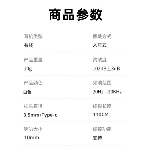 Earphones wired universal round mouth/Type-c Huaqiangbei high-quality sound suitable for vivo Huawei OPPO Xiaomi Huawei mobile phone wire-controlled headset 3.5mm round mouth-wheatless activity model