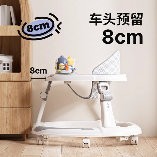 Qiaolexiong Walker Ofeed Legs Baby Trolley Baby Walker Baby Kids Многофункциональный стартовый автомобиль Современная модель серого класса [Din Plate]