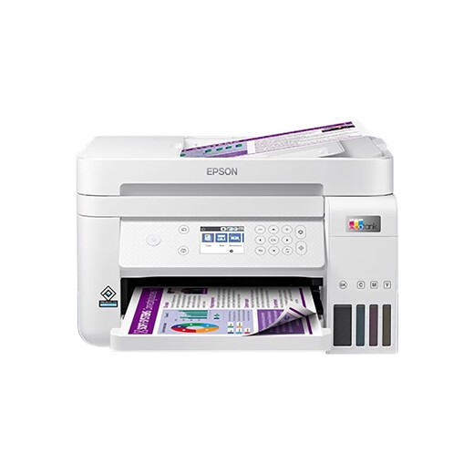 爱普生（EPSON）L6276家用无线远程打印机 喷墨大印量 复印扫描一体机 输稿器自动双面 连续复印连续扫描 有线连接 L6276白色（自动双面打印丨 连续复印扫描）