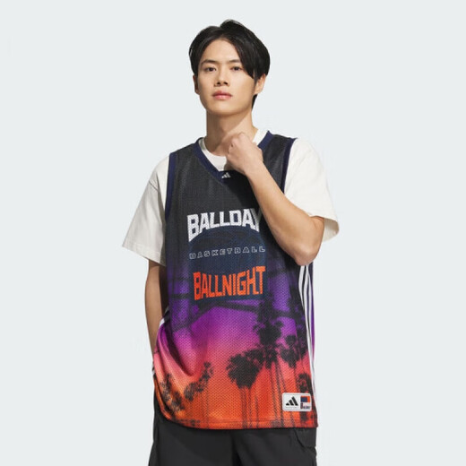 Adidas Adidas Sleeveless T-shirt Men's Summer New Sportswear Breathable Basketball Training Top Vest JI9761 2XL