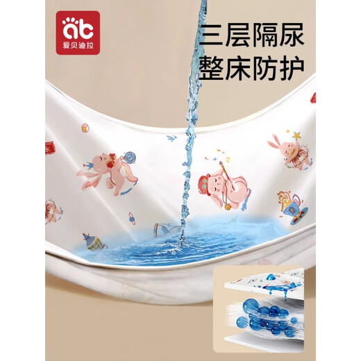 Aibedira Baby Urin Septum kann gewaschen werden große atmungsaktive Pflegekissen Baby -Wasserdicht von 180*200 cm