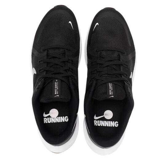 Nike (Nike) Men's Shoes Quest 5 Spring New Style Flying Line Flying Breathable Cashioning Air Cushion Sports Sports Running Da1105-006 Negro 44