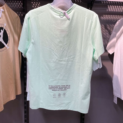 
Nike (NIKE) short-sleeved men's clothing 2025 summer new simple breathable fast-drying fitness training sportswear round neck casual t-shirt HF6169-376 light green UPF40+ XL
