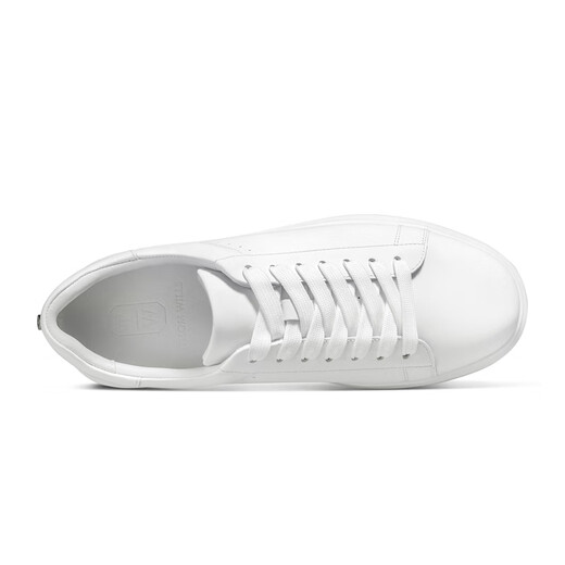 Thom Wills [mismo modelo en Lei Jun] zapatos blancos de suela gruesa para hombres de cuero genuino, zapatillas de mesa transpirables zapatos de cuero casual