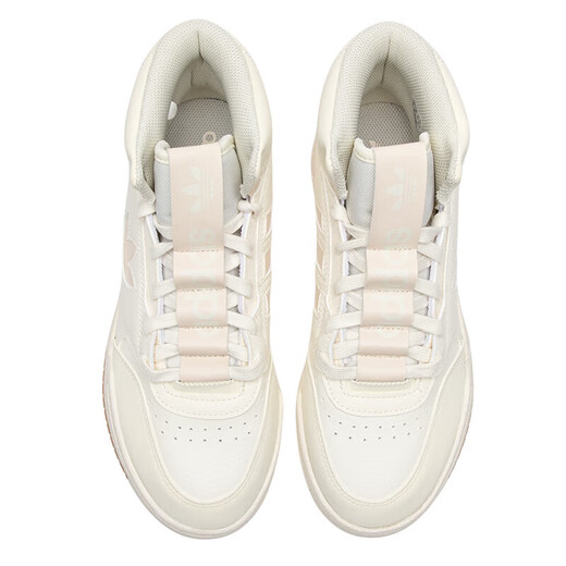 Adidas阿迪达斯三叶草休闲鞋女鞋春季新款运动鞋学生百搭高帮板鞋 IF2677/汉玉白/肉粉色 36.5