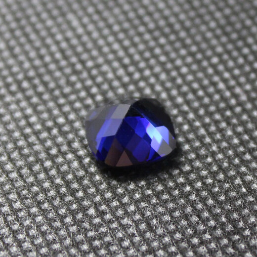 DRJEFUN flawless pure heart of the ocean tanzanite full blue tanzanite sapphire fat square loose stone ring square (5X5mm)