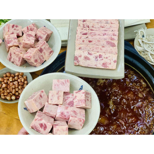 EOAGX成都爱妻午餐肉罐头 爱妻牛排火锅店 精选肉 东来副食店 牛肉午餐 猪肉午餐肉罐头*6198g每罐