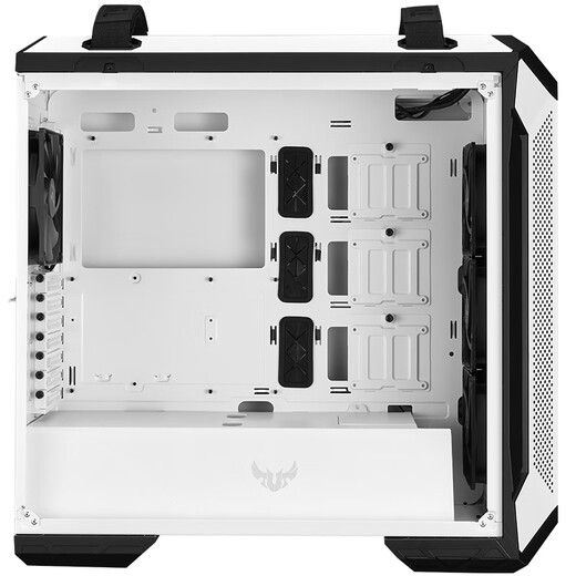 Chasis ASUS TUF GAMING GT501 negro/blanco compatible con placa base ATX/equipado con 3 sincronización de luz divina Chasis TUF GT501 blanco