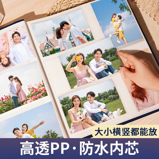 YouLemei Photo Almage Shadow Integration Memorial Book Family 1000 Фотоальбом 567-дюймовый DIY DIY DIY Книга хранения фотографий Пара пластиковая обложка Смешанная дюйма День рождения Смешанный 2-10 дюймов 1066 [Мир и радость] подарочная коробка