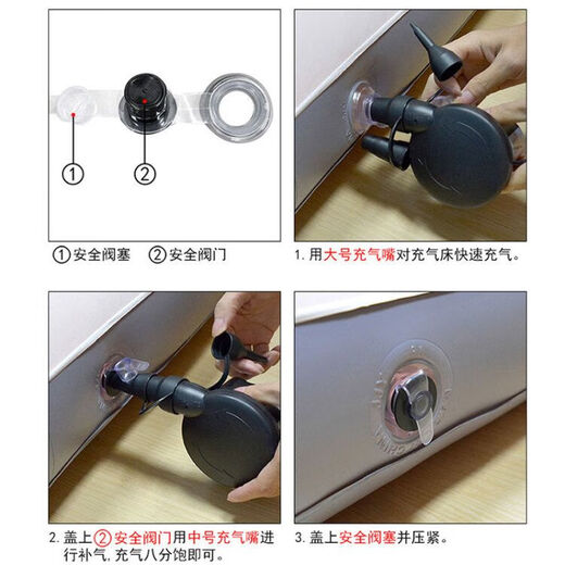 Inflatable mattress for flooring, inflatable floor mat for sleeping, air mattress for children's home lazy bed 1.2m single sleeping mat, Grizzly high bed 200x120x43cm electric pump, hot-selling model 1x1x1cm