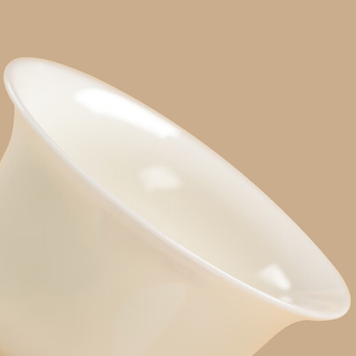 Yuquan Longmen Bingqing Yujie Qiong Yao covered bowl Dehua traditional Chinese white porcelain high-end handmade tea bowl Sancai small covered bowl Bingqing Jade Qiong Yao covered bowl