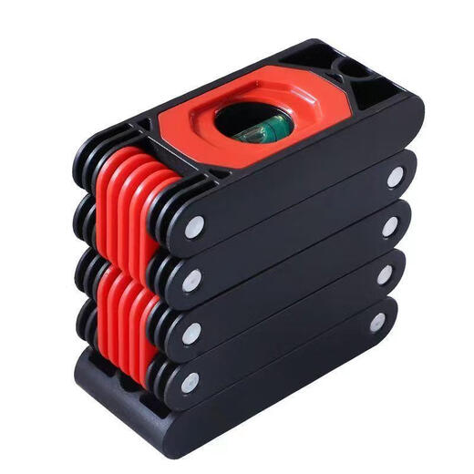 Shantou Lincun folding level portable angle measurement ruler decoration strong magnetic leveling anti-fall level accurate balance ruler three sections total length 360mm portable folding level with magnetic strip