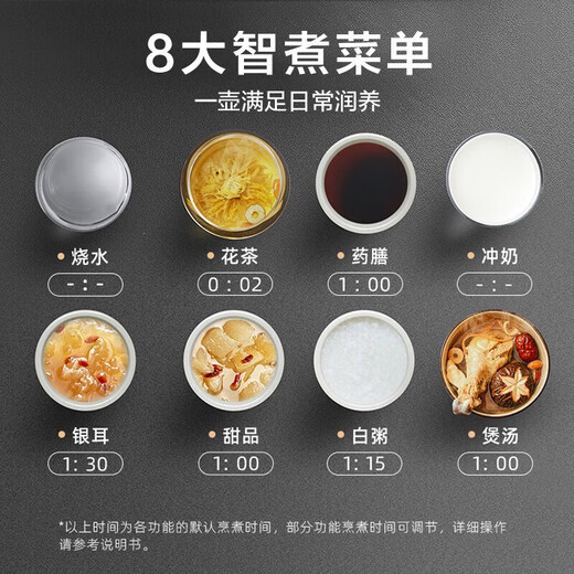 Bear 316L Stainless Steel Health Pot 1.5L Tea Maker Glass Flower Teapot Constant Temperature Electric Kettle Kettle Insulation Tea Kettle Good Gift for Elders YSH-E15J5 Upgraded 1.5L Stainless Steel 316