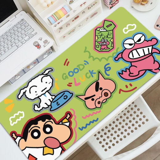 OQB Long Mouse Pad Crayon Shin Shine Super Big High Computer Desk Pad High-Value Keyboard Pads Dirt-Resistaint и Washable Students ZZ-2694/голень голени [57 см*33 см толщиной 2 мм]