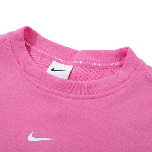 Nike Sweatshirt Frauen Herbst und Winter Neue Sportbekleidung gestrickt und samt warmer Windproof lässig losen Pullover FB5126-675 Pink M