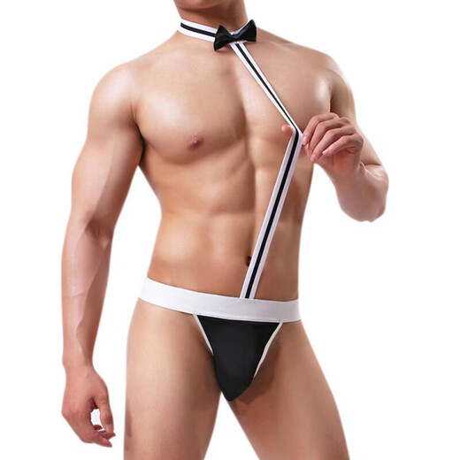 Men's thongs can be worn when going out, men's stuffed men's maid's outfit private sexy underwear, boy's and girl's butt-covering skirt, boy's and girl's CO two-pack men's sexy underwear blind box