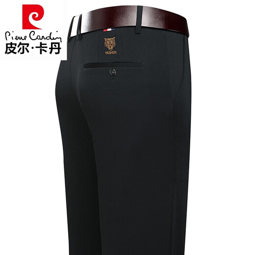 Pierre Cardin high-end casual pants men's spring and autumn new business loose straight elastic non-iron trousers dad's long trousers 9853-1 navy blue spring and autumn thick section 29 2 feet 2 waist
