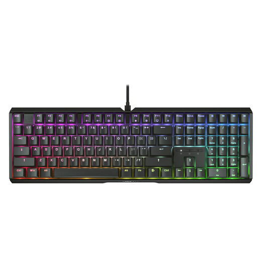 CHERRY cherry MX3.1 mechanical keyboard 108-key MX2A axis wired full size Color light e-sports gaming office laptop external keyboard MX3.1 black RGB tea shaft