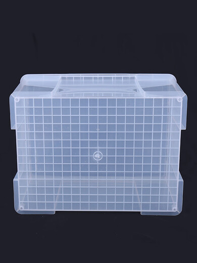 Carrot thickened clothes transparent storage box plastic toy rectangular quilt assembly box extra large storage box short 6630 [44*30*16.5 cooked glue