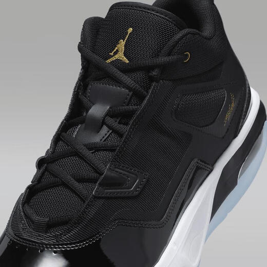 Jordan Jordan's New Stay Stay Loyal 3 Serie Men Basketball Zapatos de baloncesto Aire Cushion Choping Rebound Wear Resistente cómodo zapatos deportivos Black/White/Football Grey FB1396-002 49.5