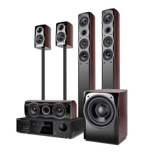 
Shanshui (SANSUI) F5 Home Cinema 5.1 Channel Combination Audio Set Floor-standing Surround Audio Stereo Surround Effect Home Audio Support Decoding Shanshui F8 Cinema 5.1 (standard equipped with 20A amplifier)