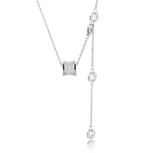 Fat Donglai's same style 18k gold small waist necklace 18K rose girls AU750 color clavicle chain pendant Valentine's Day 18K small waist rose gold necklace