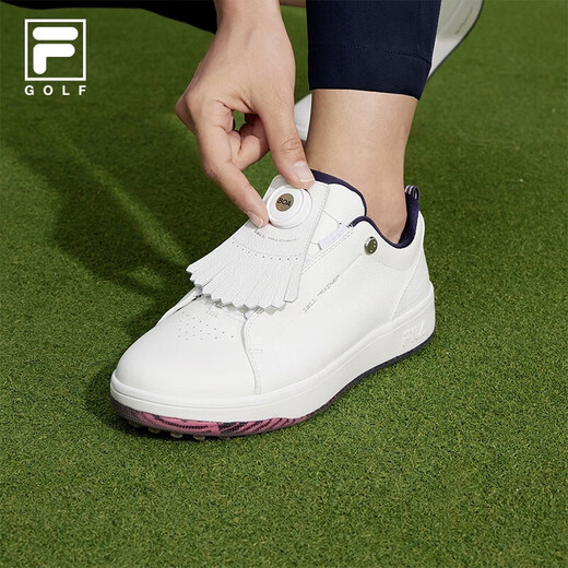 FILA official women's shoes GF 1911 TRAINER soft spike golf shoes comprehensive training shoes women's golf shoes bright white-BW 35.5