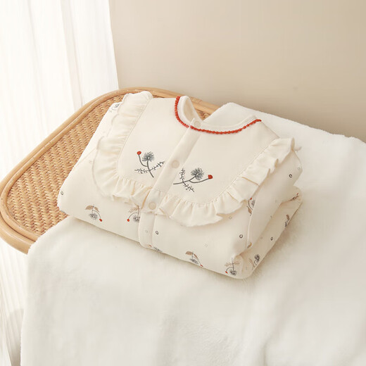 babylove婴儿连体衣冬季宝宝夹棉衣服可爱棉服外出服淑女风哈衣爬服