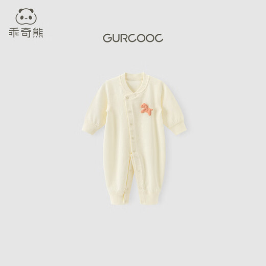 
Guaiqi Bear Infant and Toddler Long Sleeve One-piece Clothes Spring and Autumn Men and Women Bao Pure Cotton Ha Clothes Air Conditioning Climbing Clothes Newborn Children's Pajamas
