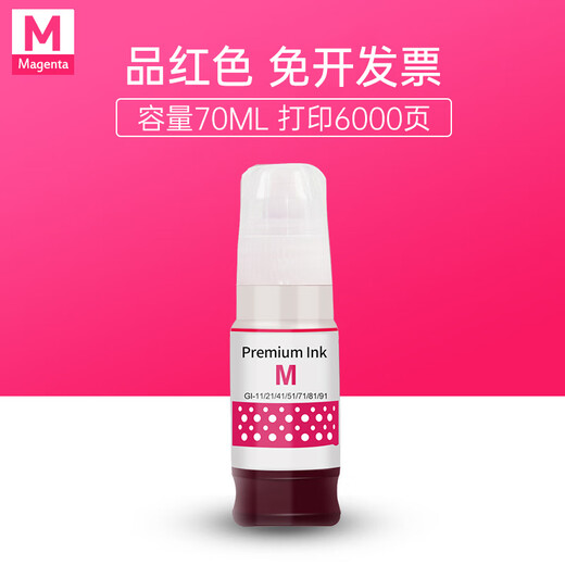 臻印彩适用佳能G2870 G3870 G3871 G3872 G3831 G3880 G4891 G4881 G4880喷墨打印机墨盒墨水 【黑/红/蓝/黄】GI-81四色连供墨水套装