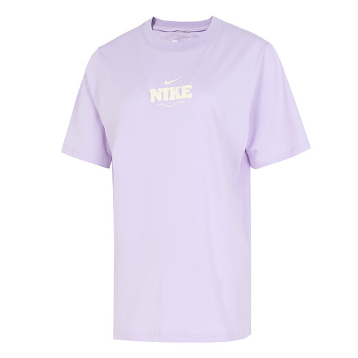 耐克（NIKE）t恤女 夏装新款时尚宽松舒适简约衣服刺绣小勾透气棉质短袖女 HF6180-517 XL (170/92A)