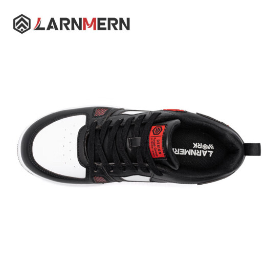 Langmeng labor protection shoes men's Moye 1.0 anti-smash, anti-puncture, anti-slip work shoes, comfortable functional shoes black and red 42