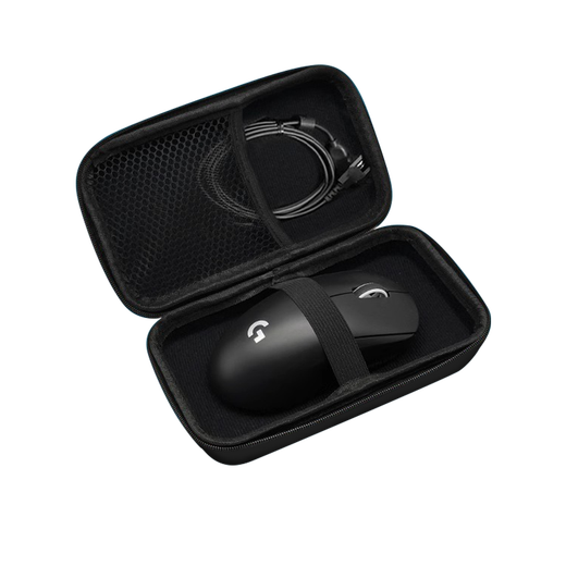 Black King is suitable for GPW first generation bullshit king, second generation King Kong, third generation, fourth generation Hawkeye Suzaku puppy/Maicong A7 A5 mouse bag portable storage box shock-absorbing and pressure-resistant hard shell protective box PU leather universal mouse storage bag black Luo/Technology/Series 18*10.5*5mm